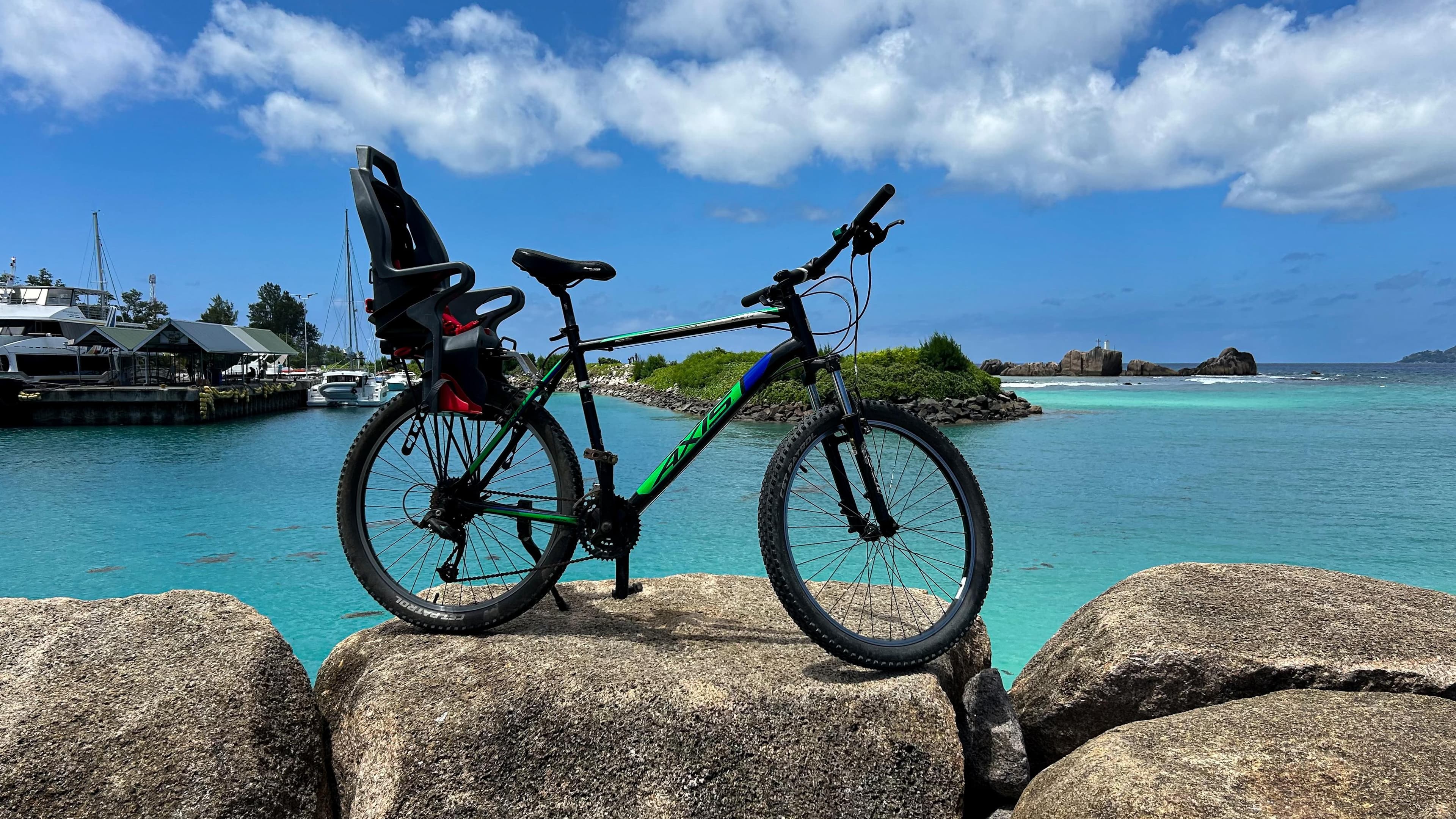 Bicycle with child seat image